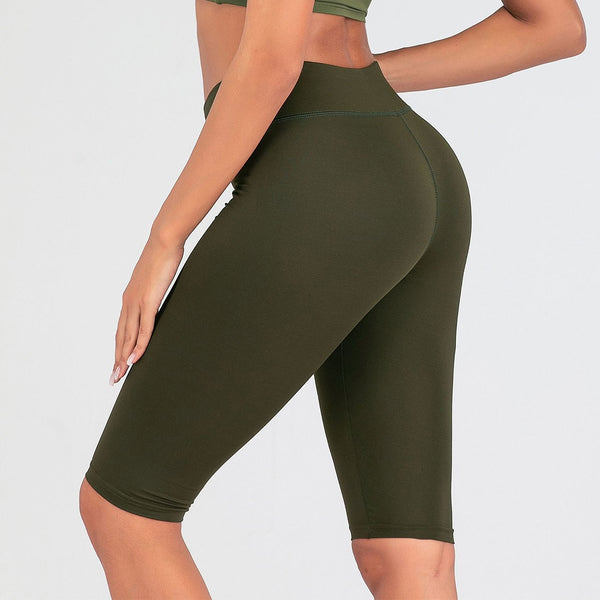 Sexy Women Stretch Biker Shorts Workout Leggings Neon Green Black Athletic Workout Fitness Jogger High Waist Yoga Shorts | Vimost Shop.