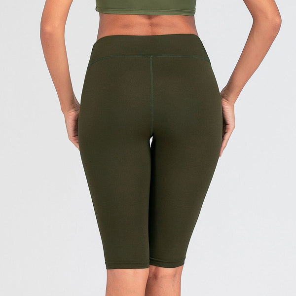 Sexy Women Stretch Biker Shorts Workout Leggings Neon Green Black Athletic Workout Fitness Jogger High Waist Yoga Shorts | Vimost Shop.