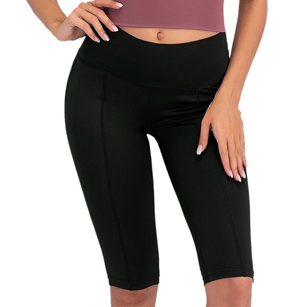 Sexy Women Stretch Biker Shorts Workout Leggings Neon Green Black Athletic Workout Fitness Jogger High Waist Yoga Shorts | Vimost Shop.