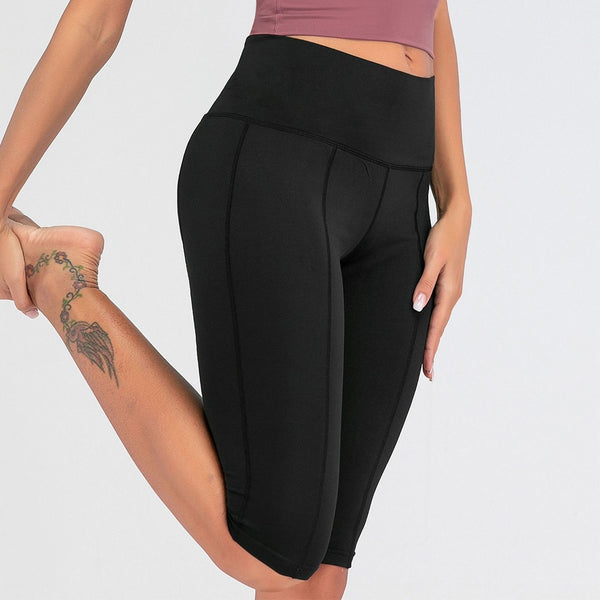 Sexy Women Stretch Biker Shorts Workout Leggings Neon Green Black Athletic Workout Fitness Jogger High Waist Yoga Shorts | Vimost Shop.