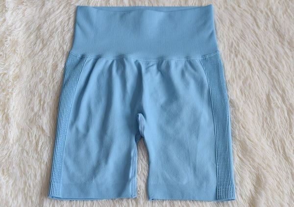 Women Solid Seamless Yoga Fitness Set Camisole Crop Top Leggings Shorts Tracksuit Running Sports Gym Workout Jogging Outfits | Vimost Shop.