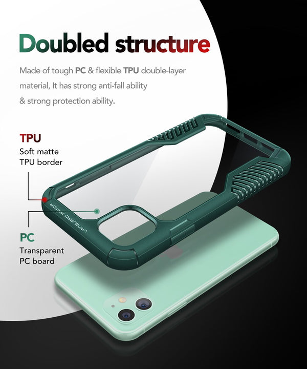 TPU Case For iPhone 11 Case Rugged Cell Phone Cases Heavy Duty Shockproof Drop Protection Cover For iPhone 11 6.1 Inch | Vimost Shop.