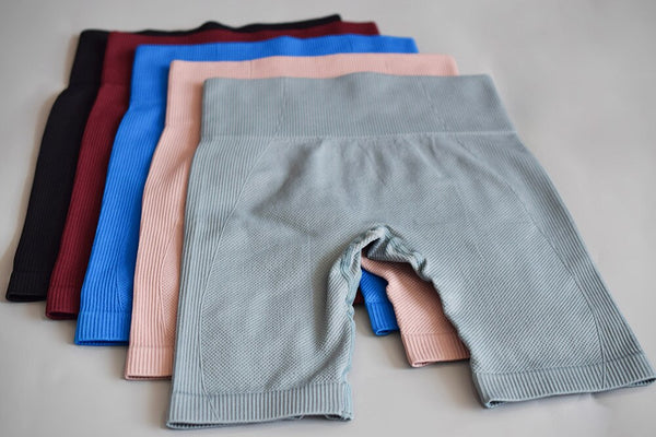 Summer Women Yoga Shorts High Waist Knitted Training Fitness Knee Length Pants Gym Workout Leggings Active Sport Trousers | Vimost Shop.