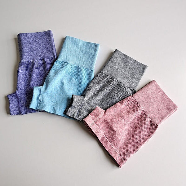 Solid Yoga Seamless Fitness Shorts Workout Dots Shorts Scrunch Butt Jogging Short Pants Fashion Running Gym Leggings Shorts | Vimost Shop.