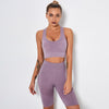 Seamless Yoga Fitness Tracksuit Set For Women Vest Crop Top Leggings Pants Suit Gym Jogging Slim Sportswear Outfits Dry Quickly | Vimost Shop.
