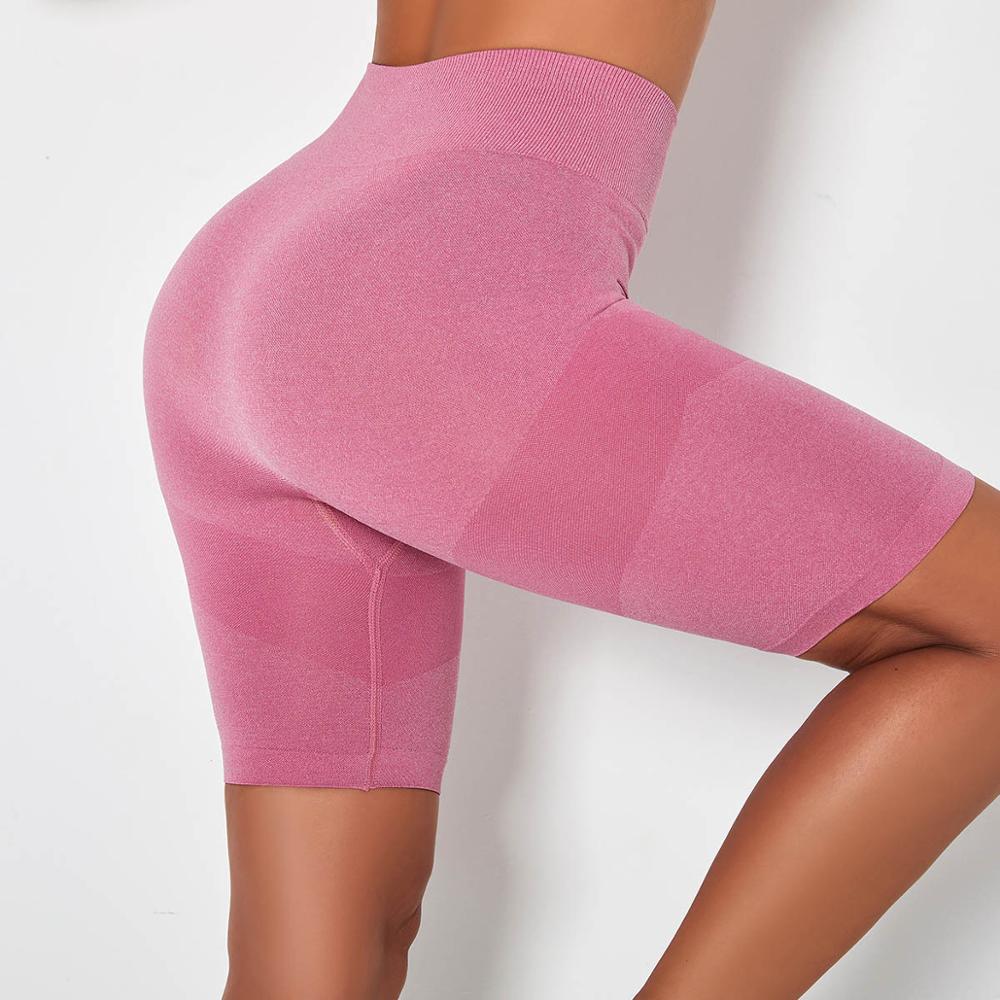 Patchwork Fitness Yoga Short Pants For Women Training Workout Sports Leggings Energy Sportswear Gym Clothing Hips Lifting | Vimost Shop.