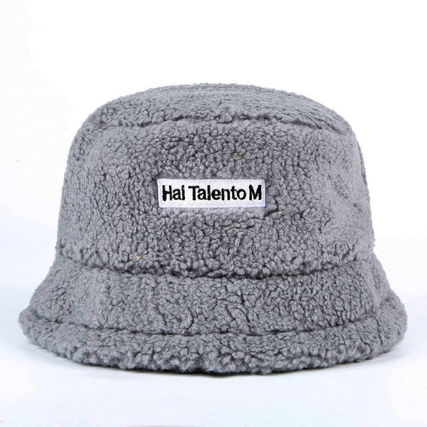Faux Fur Winter Bucket Hat For Women Girl Fashion Solid Thickened Soft Warm Fishing Cap Outdoor Lady Plush Fluffy Panama | Vimost Shop.