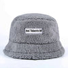 Faux Fur Winter Bucket Hat For Women Girl Fashion Solid Thickened Soft Warm Fishing Cap Outdoor Lady Plush Fluffy Panama | Vimost Shop.