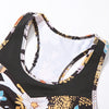 Flower Print Yoga Fitness Clothing For Women Vest Crop Top Leggings Sports Pants Suit Gym Fitness Jogging Slim Tracksuit Outfits | Vimost Shop.