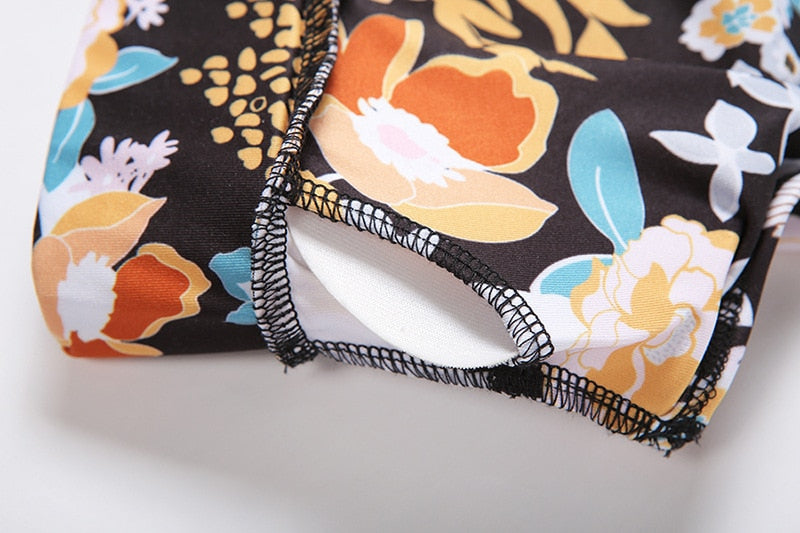 Flower Print Yoga Fitness Clothing For Women Vest Crop Top Leggings Sports Pants Suit Gym Fitness Jogging Slim Tracksuit Outfits | Vimost Shop.