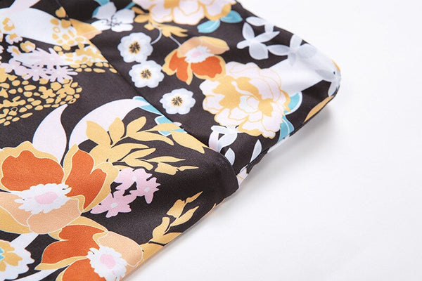 Flower Print Yoga Fitness Clothing For Women Vest Crop Top Leggings Sports Pants Suit Gym Fitness Jogging Slim Tracksuit Outfits | Vimost Shop.