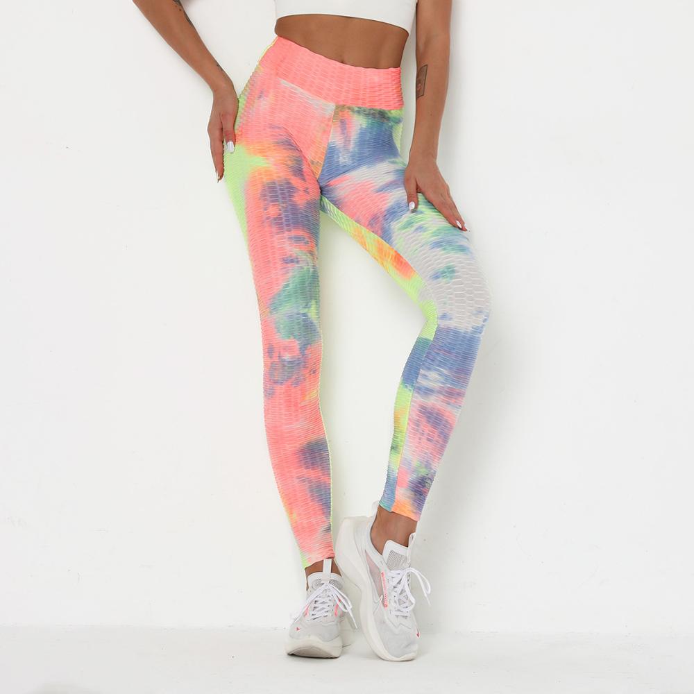 Tie Dye Print Yoga Fitness Pants Plus Size XS- XL Hips Lifting Workout Jogging Jacquard Trousers Fashion Gym Leggings Long Pants | Vimost Shop.