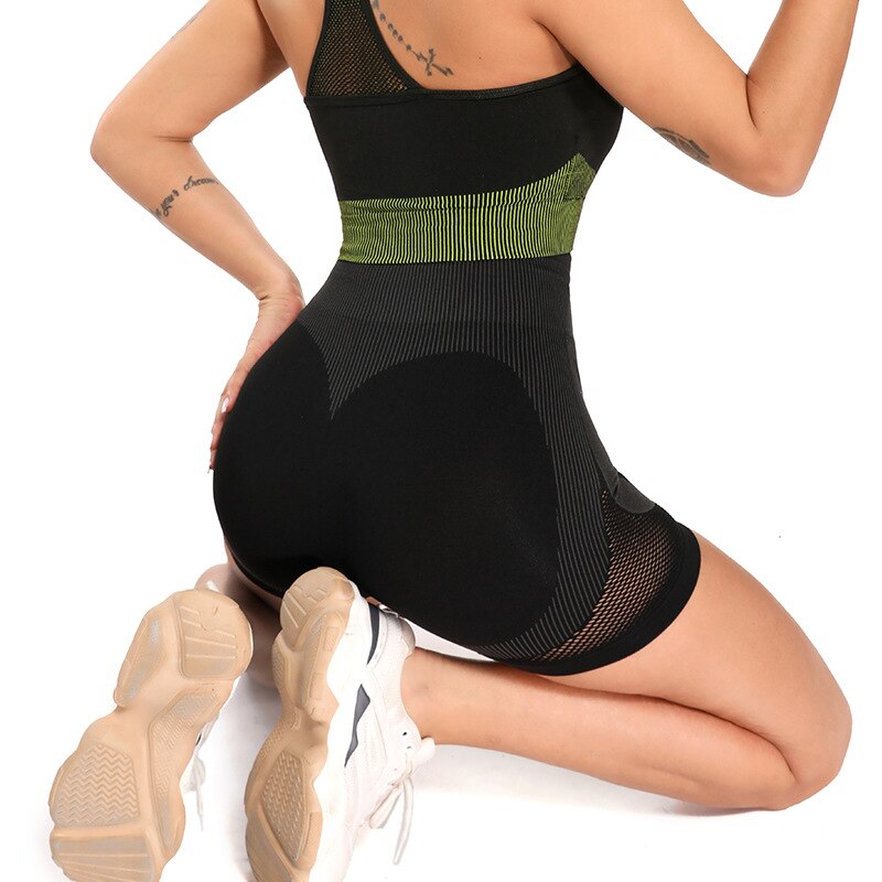 Sheer Mesh Patchwork Seamless Fitness Yoga Shorts Hollow Out Training Workout Sports Leggings Shorts Energy Sportswear Gym Pants | Vimost Shop.