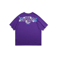 Urban Style Daisy Embroidery Short Sleeve T Shirts Harajuku Hip Hop Casual Tops Men Oversize Tshirts Streetwear Store