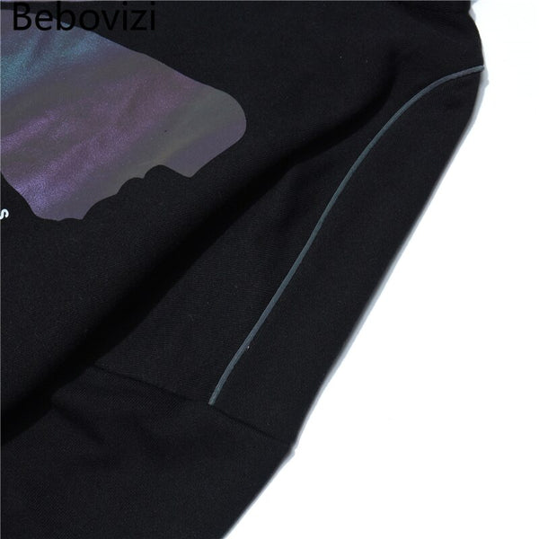 Men Hip Hop Variable Reflective Butterfly Hoodie Sweatshirt Autumn Streetwear Harajuku Oversized Cotton Pullover Hoodie | Vimost Shop.
