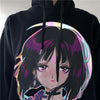 Reflective Anime Hooded Sweatshirts Hoodies Japanese Men/women Harajuku Casual Pullover Hoodie Hip Hop Cotton Tops | Vimost Shop.