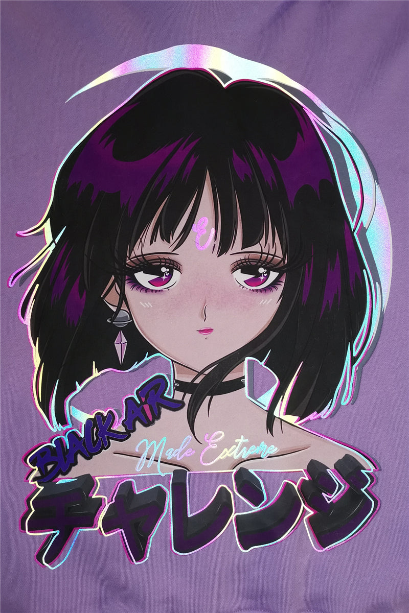 Reflective Anime Hooded Sweatshirts Hoodies Japanese Men/women Harajuku Casual Pullover Hoodie Hip Hop Cotton Tops | Vimost Shop.