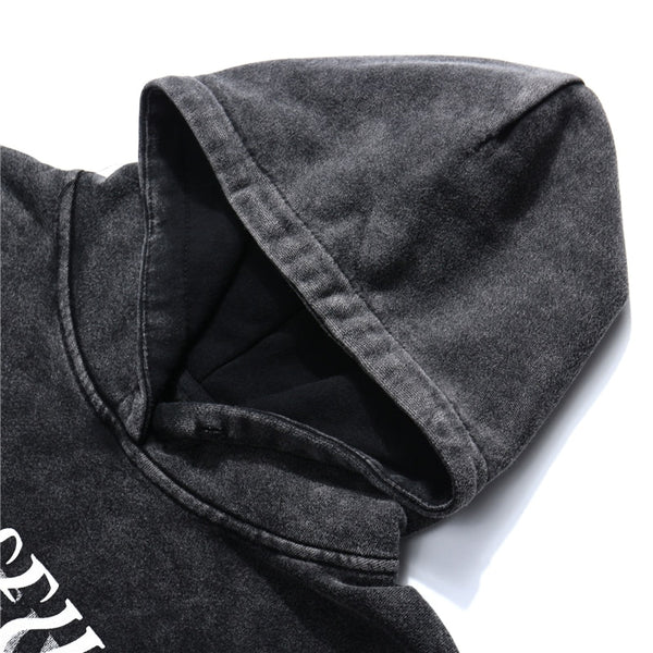 Streetwear Perceived Print Washed Hoodie Men Hip Hop Harajuku Oversized Hoodie Sweatshirt Pullover Autumn Cotton Black | Vimost Shop.