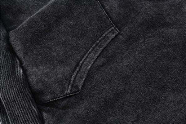Streetwear Perceived Print Washed Hoodie Men Hip Hop Harajuku Oversized Hoodie Sweatshirt Pullover Autumn Cotton Black | Vimost Shop.