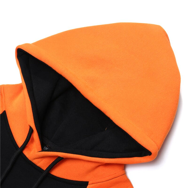 Hip Hop Patchwork Hoodie Sweatshirt Mens Harajuku Hoodie Streetwear HipHop Pullover Fleece Winter Autumn Pink Tops | Vimost Shop.