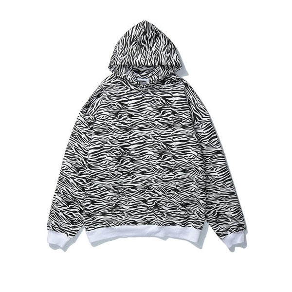 Streetwear Green Zebra Pattern Hoodies Sweatshirt Hip Hop Hoodie Autumn Harajuku Pullover Oversize Unisex Clothes | Vimost Shop.