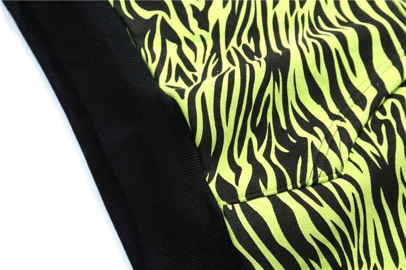 Streetwear Green Zebra Pattern Hoodies Sweatshirt Hip Hop Hoodie Autumn Harajuku Pullover Oversize Unisex Clothes | Vimost Shop.