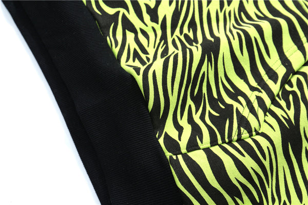 Streetwear Green Zebra Pattern Hoodies Sweatshirt Hip Hop Hoodie Autumn Harajuku Pullover Oversize Unisex Clothes | Vimost Shop.