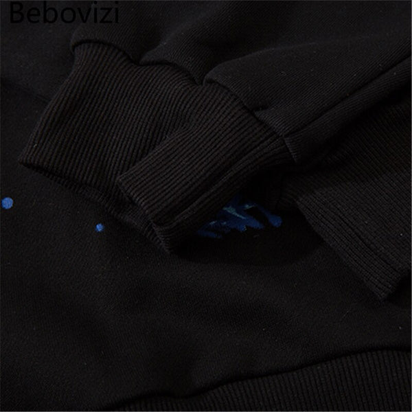 Men Blue Lightning Hoodie Sweatshirt Hip Hop Streetwear Hoodie Pullover Harajuku Autumn Winter Hoodies Cotton | Vimost Shop.