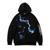 Men Blue Lightning Hoodie Sweatshirt Hip Hop Streetwear Hoodie Pullover Harajuku Autumn Winter Hoodies Cotton | Vimost Shop.