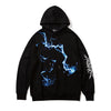 Men Blue Lightning Hoodie Sweatshirt Hip Hop Streetwear Hoodie Pullover Harajuku Autumn Winter Hoodies Cotton | Vimost Shop.
