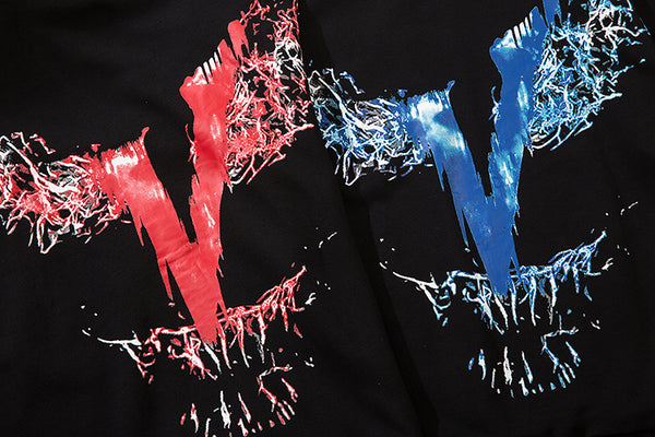 Men Blue Lightning Hoodie Sweatshirt Hip Hop Streetwear Hoodie Pullover Harajuku Autumn Winter Hoodies Cotton | Vimost Shop.