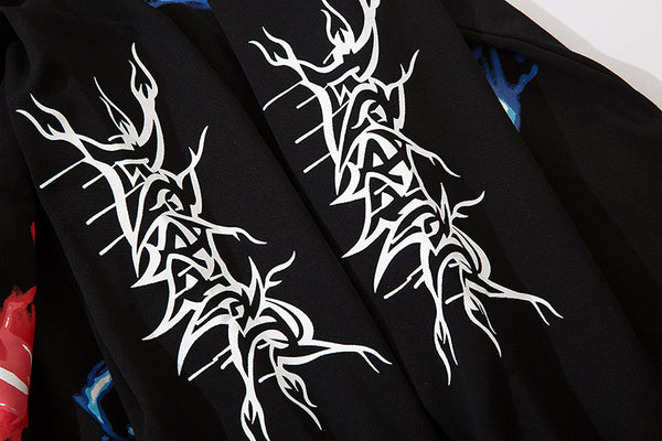 Men Blue Lightning Hoodie Sweatshirt Hip Hop Streetwear Hoodie Pullover Harajuku Autumn Winter Hoodies Cotton | Vimost Shop.