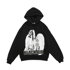 Reflective Astronaut Angel Print Sweatshirts Hoodies Autumn Men Casual Funny Pullover Hooded Hoodie Hip Hop Cotton Tops