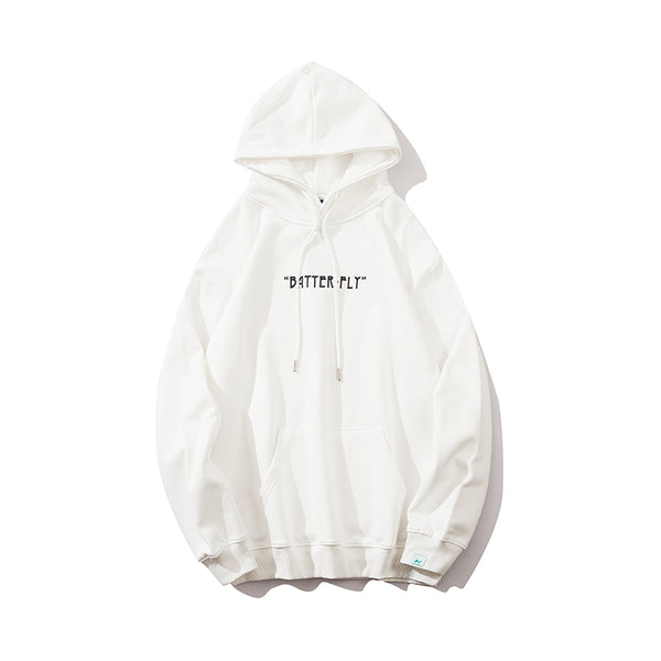 Hip Hop Butterfly Hoodie Sweatshirt Men Harajuku Streetwear Hooded Pullover Cotton Autumn Loose Hoodie Black Clothes | Vimost Shop.