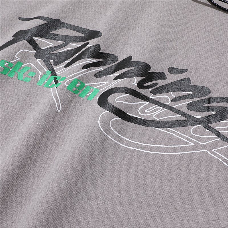 Sleeveless Letter Print Hooded Tops Tees Shirts Summer Men Tank Top Casual Loose Hip Hop Hoodie Clothing | Vimost Shop.