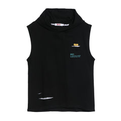Streetwear Holes Hooded Tops Tees Shirts Summer Men Sportswear Casual Loose Hip Hop cool Hoodie Clothing