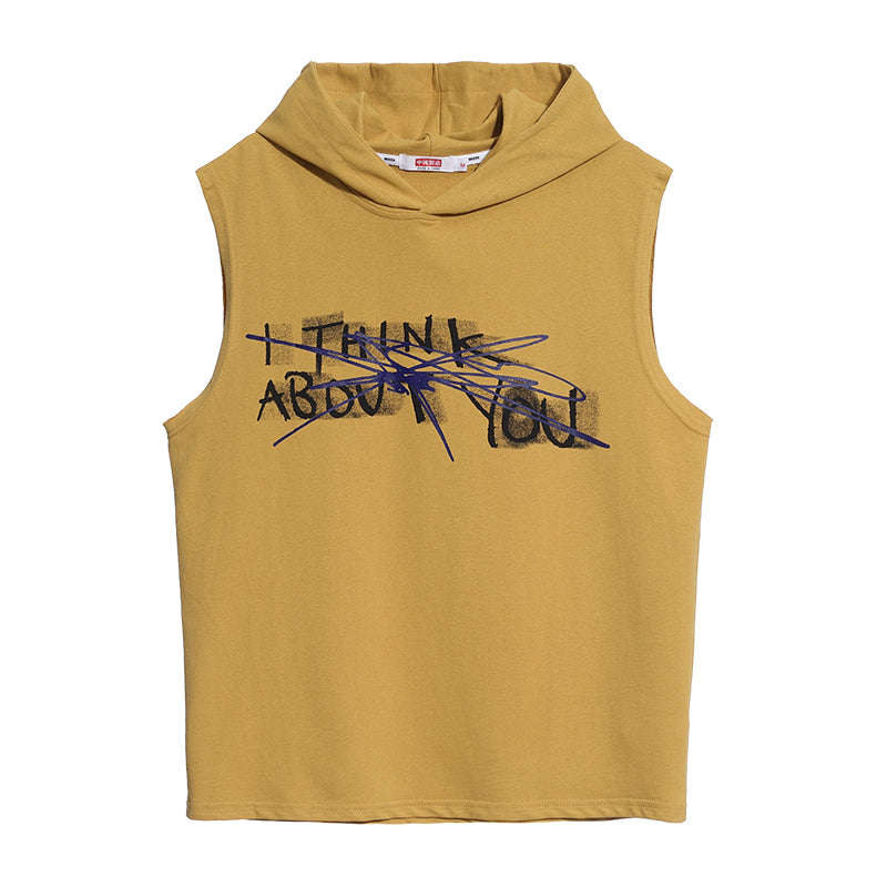 Streetwear Graffiti Hooded Tops Tees Shirts Summer Men Yellow Casual Loose Hip Hop Hoodie Clothing | Vimost Shop.