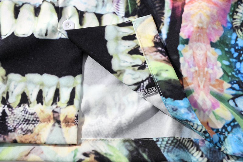 Summer Sunglasses Skull Print Beach Hawaiian Aloha Shirts Mens Casual Short Sleeve Shirt Male Fashion Shirts Top | Vimost Shop.