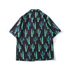 Summer Fashion Full Cactus Print Hawaiian Shirts Streetwear Hip Hop Casual Tropical Beach Short Sleeve Shirt Men Tops | Vimost Shop.