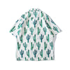 Summer Fashion Full Cactus Print Hawaiian Shirts Streetwear Hip Hop Casual Tropical Beach Short Sleeve Shirt Men Tops | Vimost Shop.