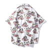 Arrival Men's Flower Shirt Hawaiian Camicias Casual Beach Wild Shirts Printed Short-sleeve Orange Blouses Tops | Vimost Shop.