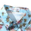 Arrival Men's Flower Shirt Hawaiian Camicias Casual Beach Wild Shirts Printed Short-sleeve Orange Blouses Tops | Vimost Shop.