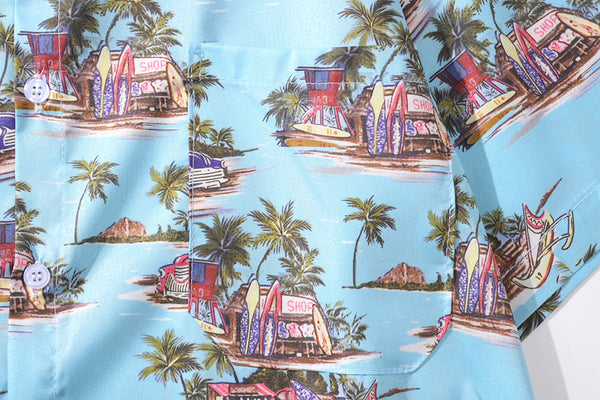 Arrival Men's Flower Shirt Hawaiian Camicias Casual Beach Wild Shirts Printed Short-sleeve Orange Blouses Tops | Vimost Shop.