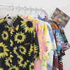 Flowers Shirt Hawaiian Casual Beach Shirts Summer Hip Hop Street Black White Pink Short Sleeve Tops Tees | Vimost Shop.