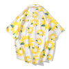 Flowers Shirt Hawaiian Casual Beach Shirts Summer Hip Hop Street Black White Pink Short Sleeve Tops Tees | Vimost Shop.