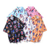 New Men's Cool Shirt Hawaiian Camicias Casual White Beach Shirts Hip Hop Street Cartoon Print Short Sleeve Tops | Vimost Shop.