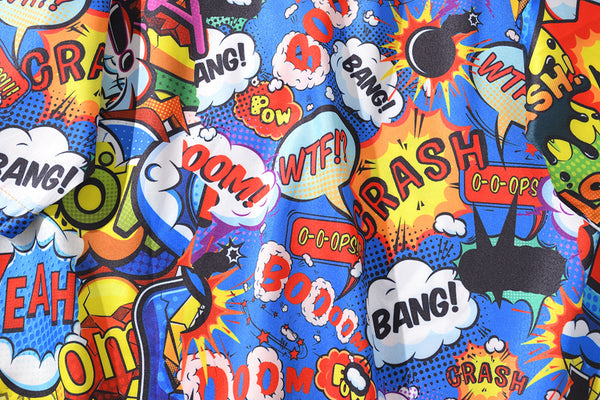 Summer Street Graffiti Blue Shirt Male Fashion Beach Holiday Shirt Hip Hop Casual Mens Short Sleeve Hawaiian Shirts | Vimost Shop.