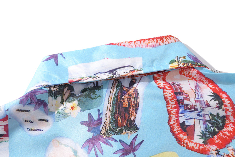 Summer Korean Flower Shirt Fashion Beach Holiday Pink Shirt Casual Mens Short Sleeve Hawaiian Shirts | Vimost Shop.