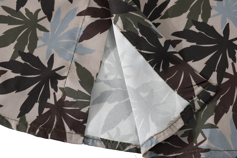 Hip Hop Shirts Men Women Leaves Print Hawaiian Trend Casual Streetwear Shirt Harajuku Short Sleeve Tops | Vimost Shop.