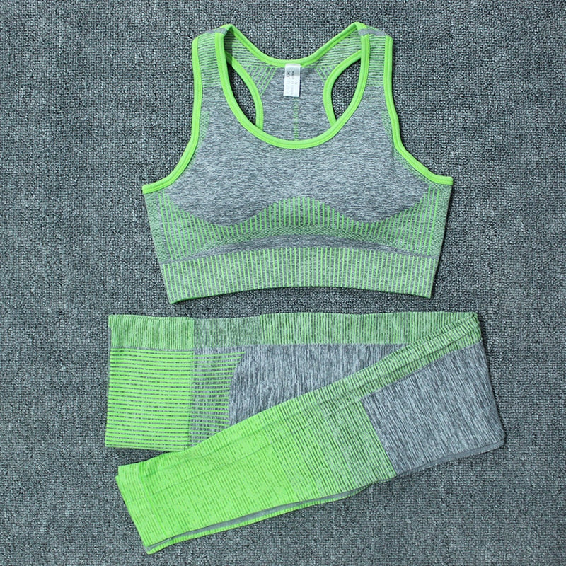 Autumn Yoga set Women Gym Clothes Seamless Fitness Sportswear Tracksuit Short Sleeve Top Leggings Pants Workout Clothing Outfits | Vimost Shop.